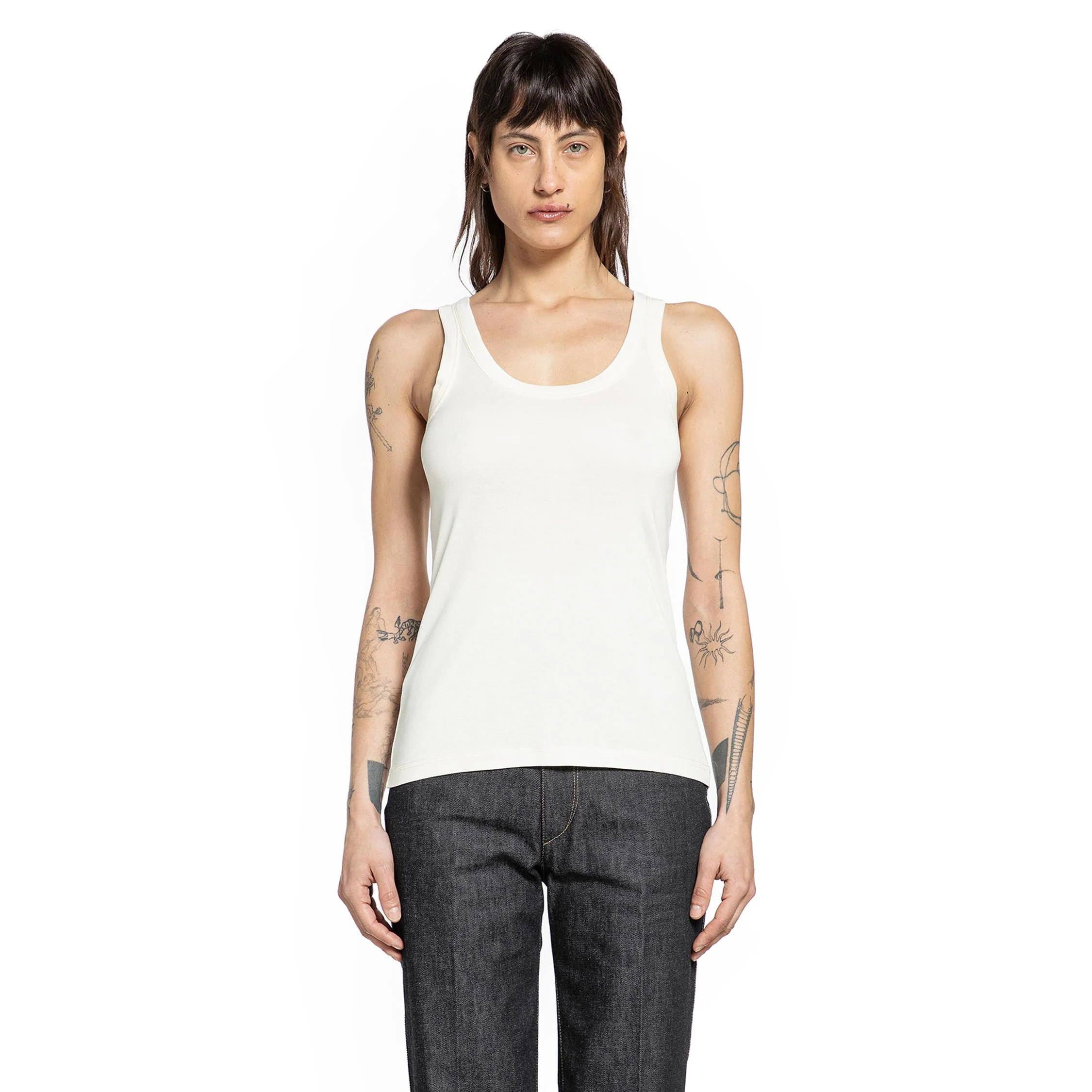 Rib Tank Top In Jersey - immagine 6